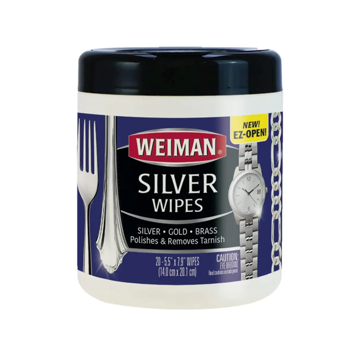 Weiman Jewelry Polish Cleaner Wipes 20 Count | Tarnish Remover for Silver Gold Brass Copper Aluminum - main product image