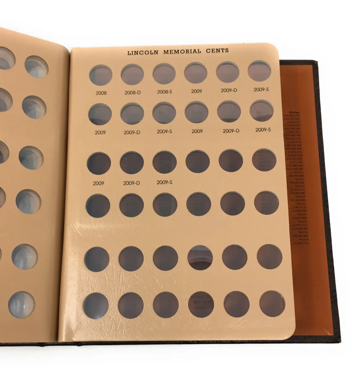 Dansco Lincoln Memorial Cent Coin Album 1958-2009 with Proof #8102 | Holds 180 Coins - view 8