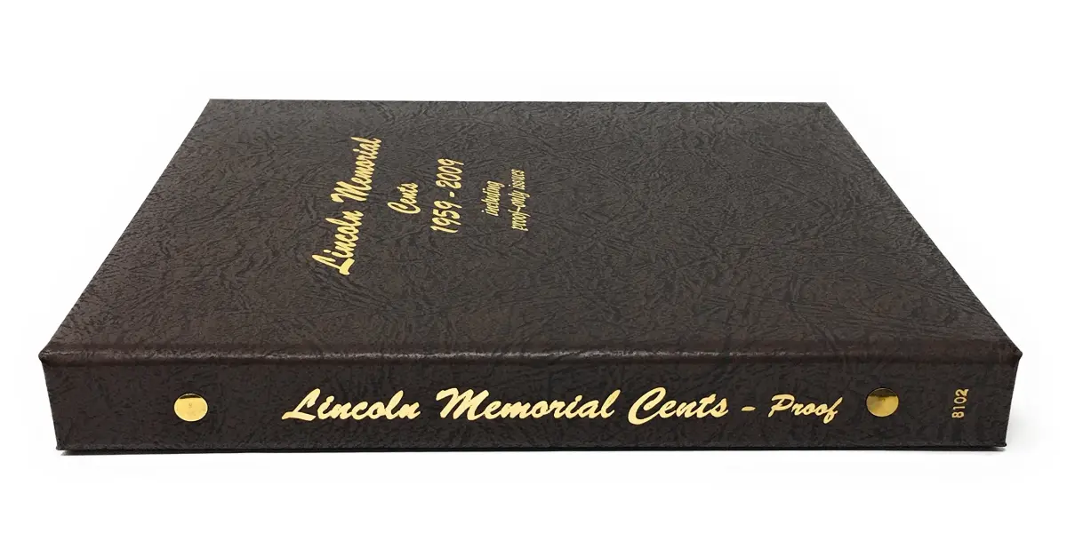 Dansco Lincoln Memorial Cent Coin Album 1958-2009 with Proof #8102 | Holds 180 Coins - view 2