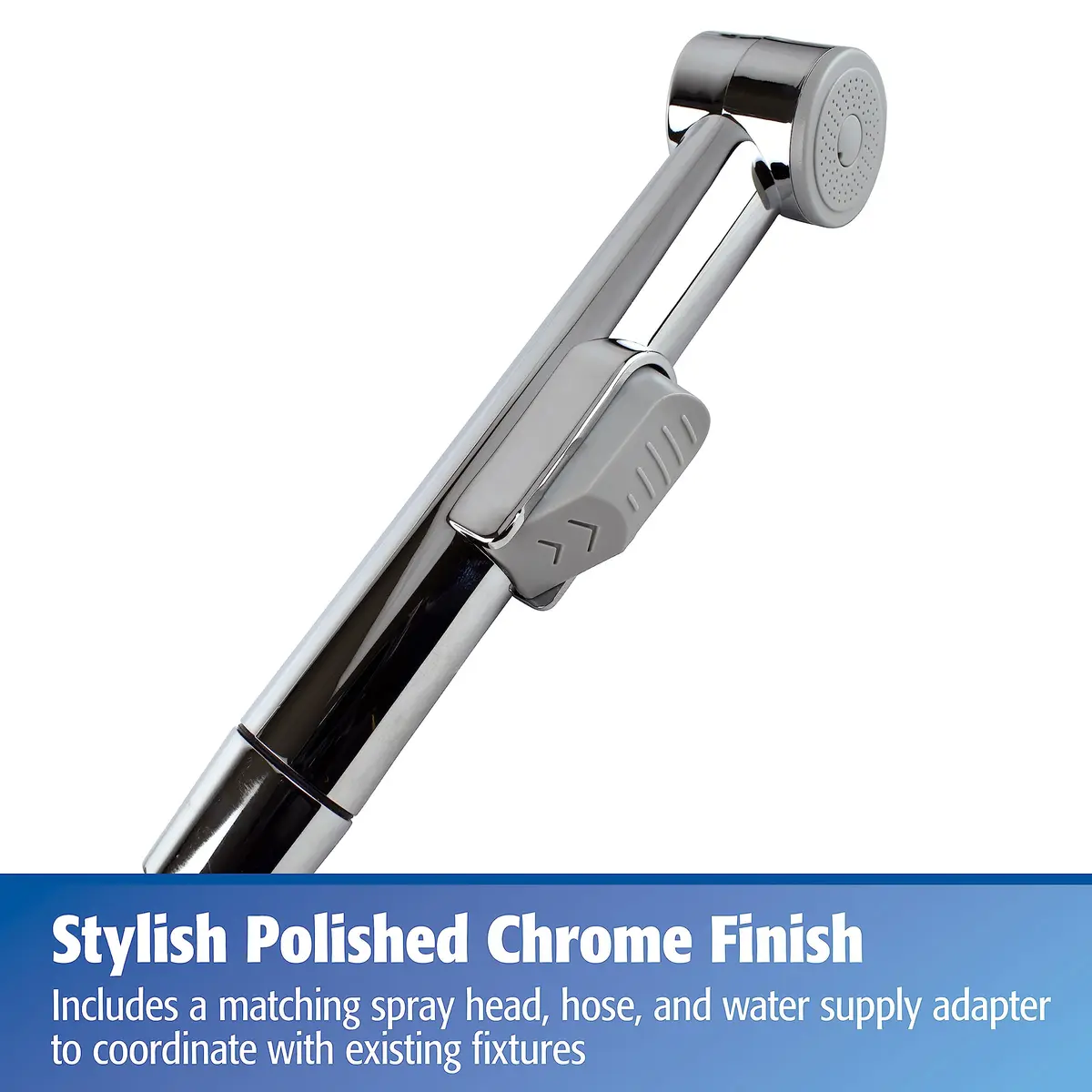 Plumb Pak PP838-1 Personal Hygiene System Handheld Bidet | Easy Toilet Attachment, Chrome Finish - view 7