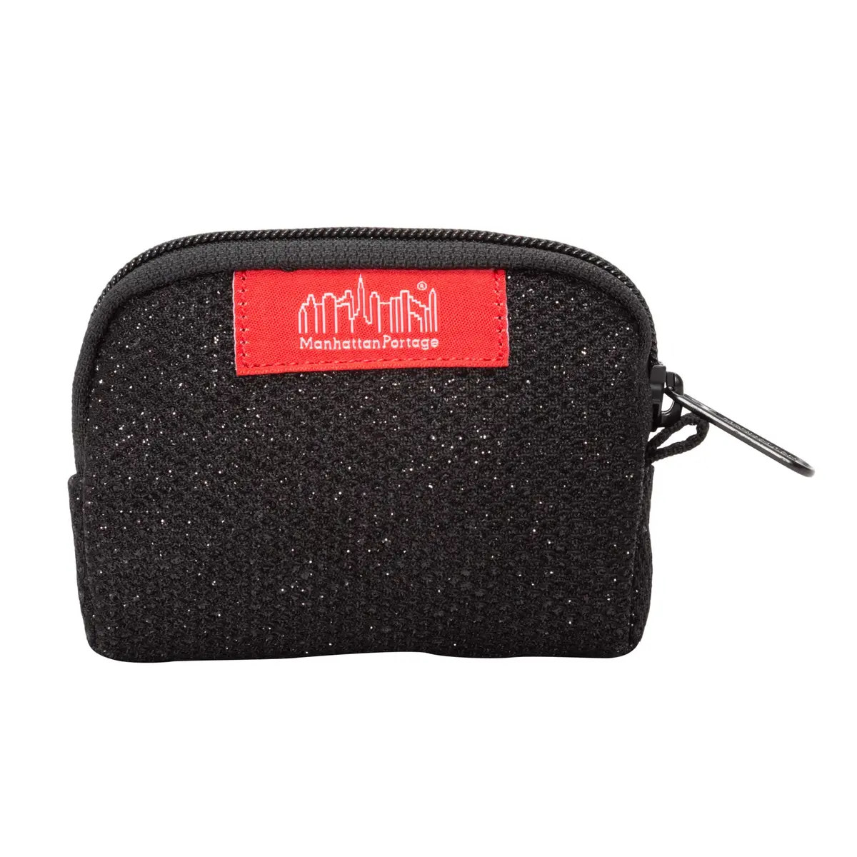 Manhattan Portage Coin Purse Midnight Water Resistant Compact Wallet | Secure Zipper Closure (Black) - view 3