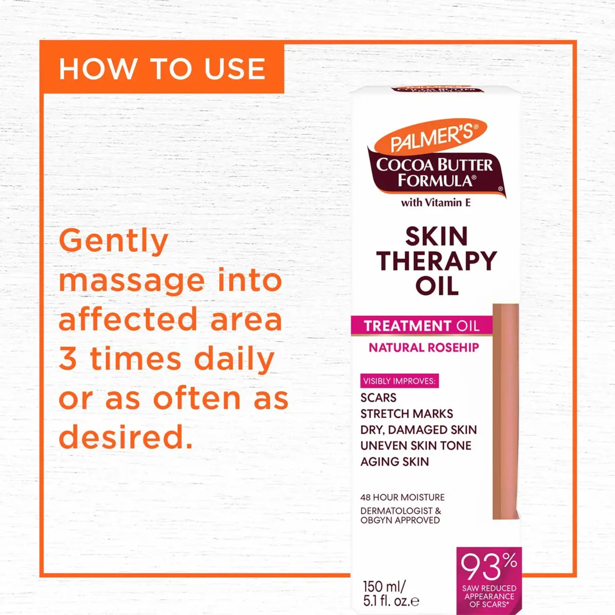 Palmer's Skin Therapy Rosehip Body Oil 151ml (5.1 Fl Oz) | Cocoa Butter Formula for Scars & Stretch Marks - view 8