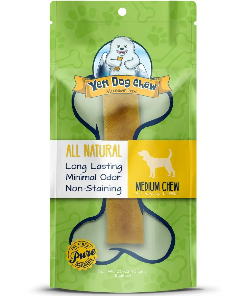 Yeti Himalayan Yak Cheese Dog Chew | Long-Lasting Medium 2.5 oz | Natural, Odor-Free - main product image