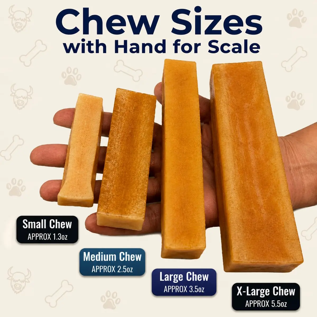 Yeti Himalayan Yak Cheese Dog Chew | Long-Lasting Medium 2.5 oz | Natural, Odor-Free - view 5