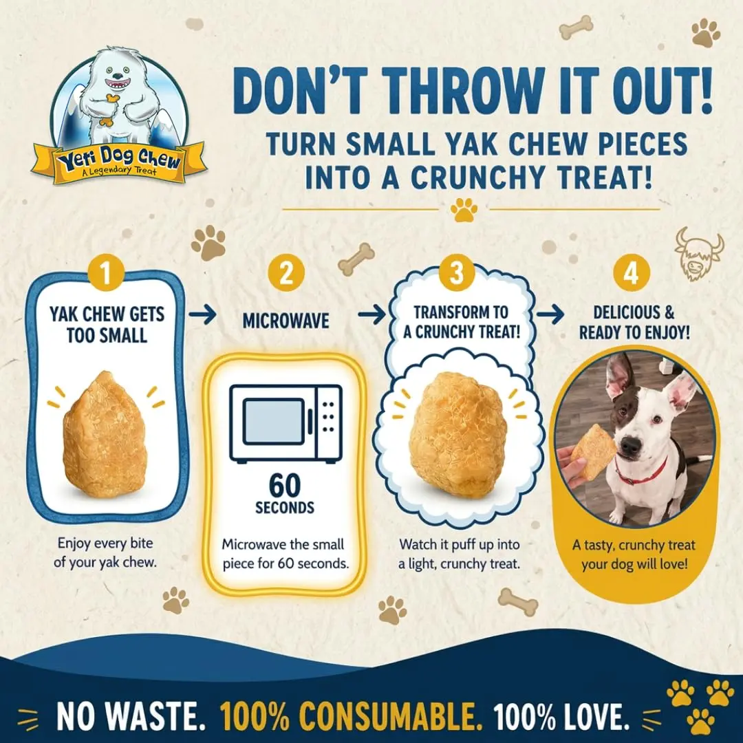Yeti Himalayan Yak Cheese Dog Chew | Long-Lasting Medium 2.5 oz | Natural, Odor-Free - view 6