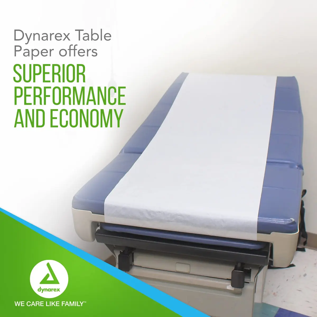 Dynarex Table Paper, Crepe, 18" x 125 ft., Pack of 12 | High-Quality Exam Table Cover for Medical & Massage Use - view 5