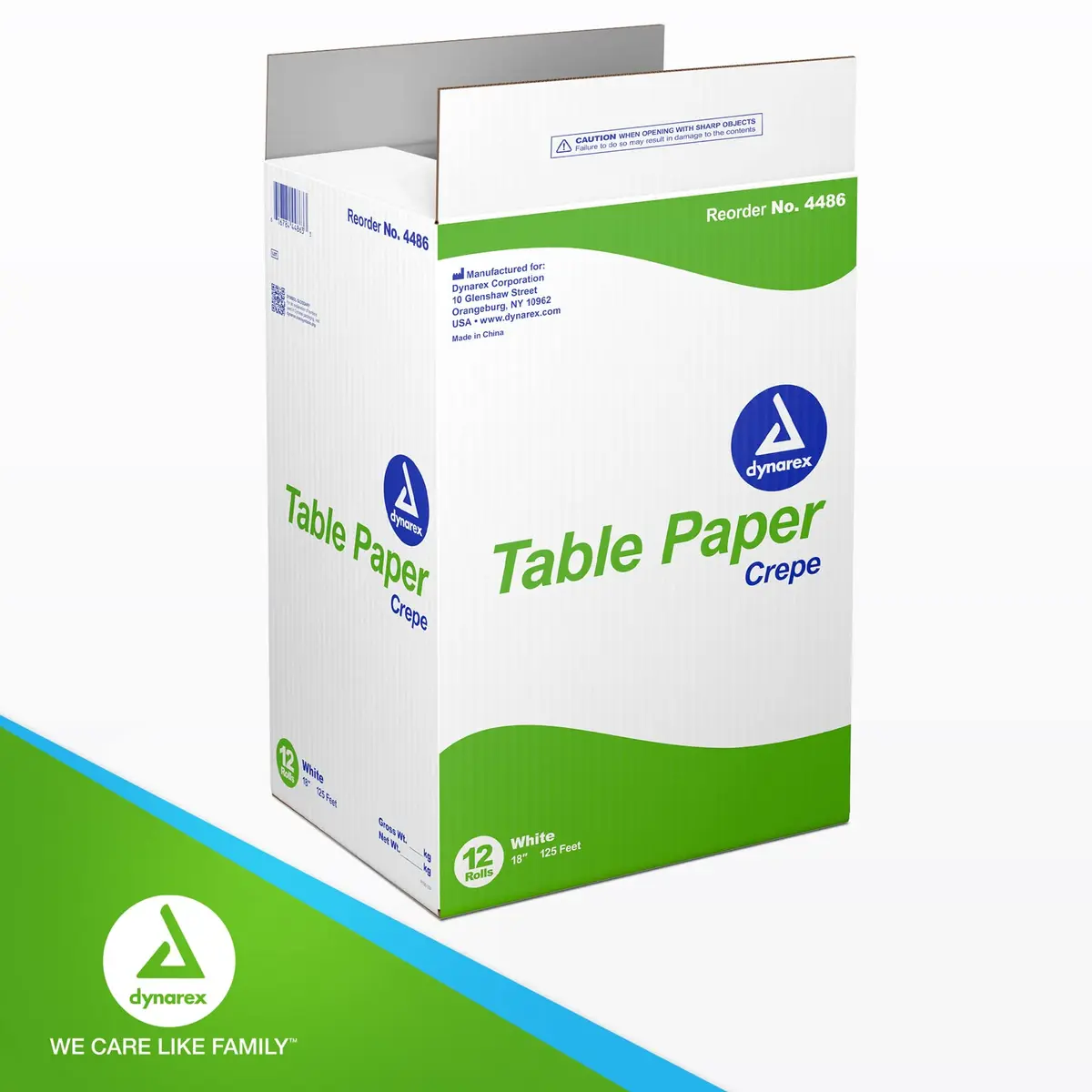 Dynarex Table Paper, Crepe, 18" x 125 ft., Pack of 12 | High-Quality Exam Table Cover for Medical & Massage Use - view 7