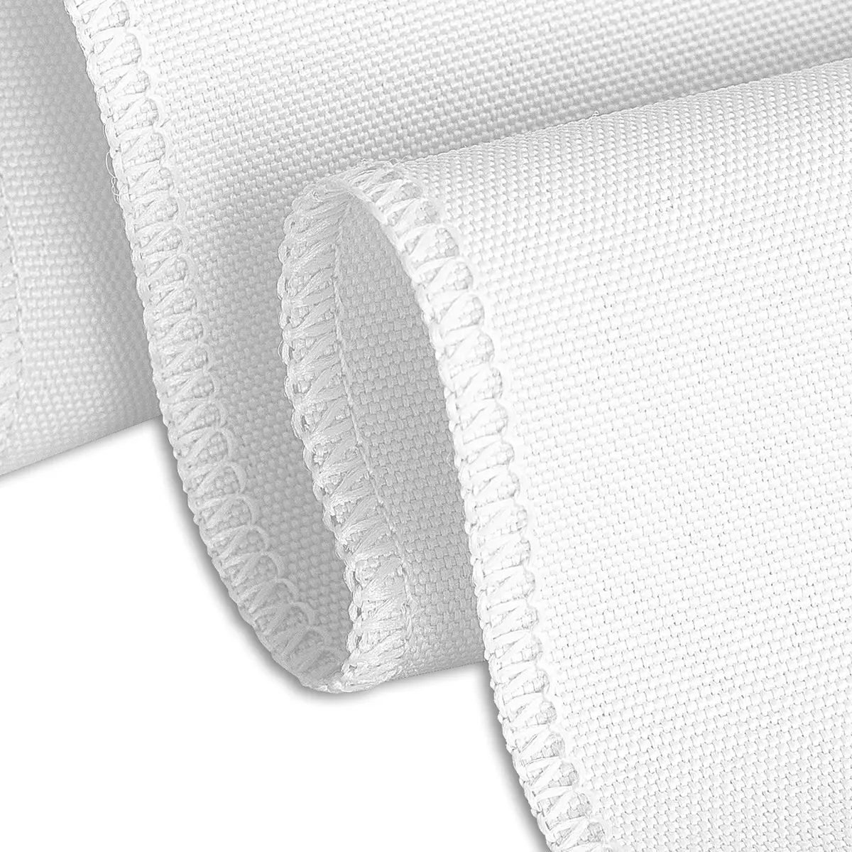 LTC LINENS Table Skirt White for 4 Feet Rectangular or 48 Inch Round Table | 14 ft Pleated Polyester Banquet Wedding - view 2