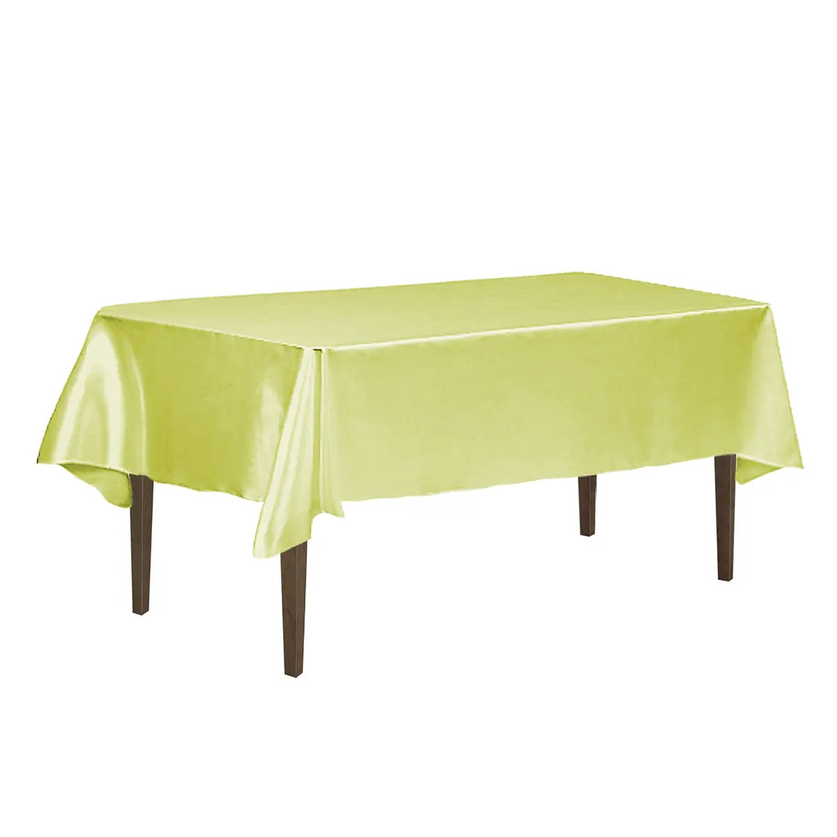 LTC LINENS Satin Tablecloth 60 x 126-Inch | Elegant, Wrinkle & Stain Resistant, Made in China - main product image