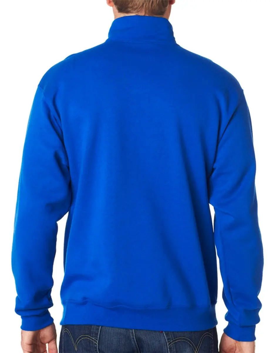 Jerzees NuBlend 1/4-Zip Cadet Collar Sweatshirt Royal XL 203g (8 oz) | Pill-Resistant Fleece for Daily Comfort - view 3