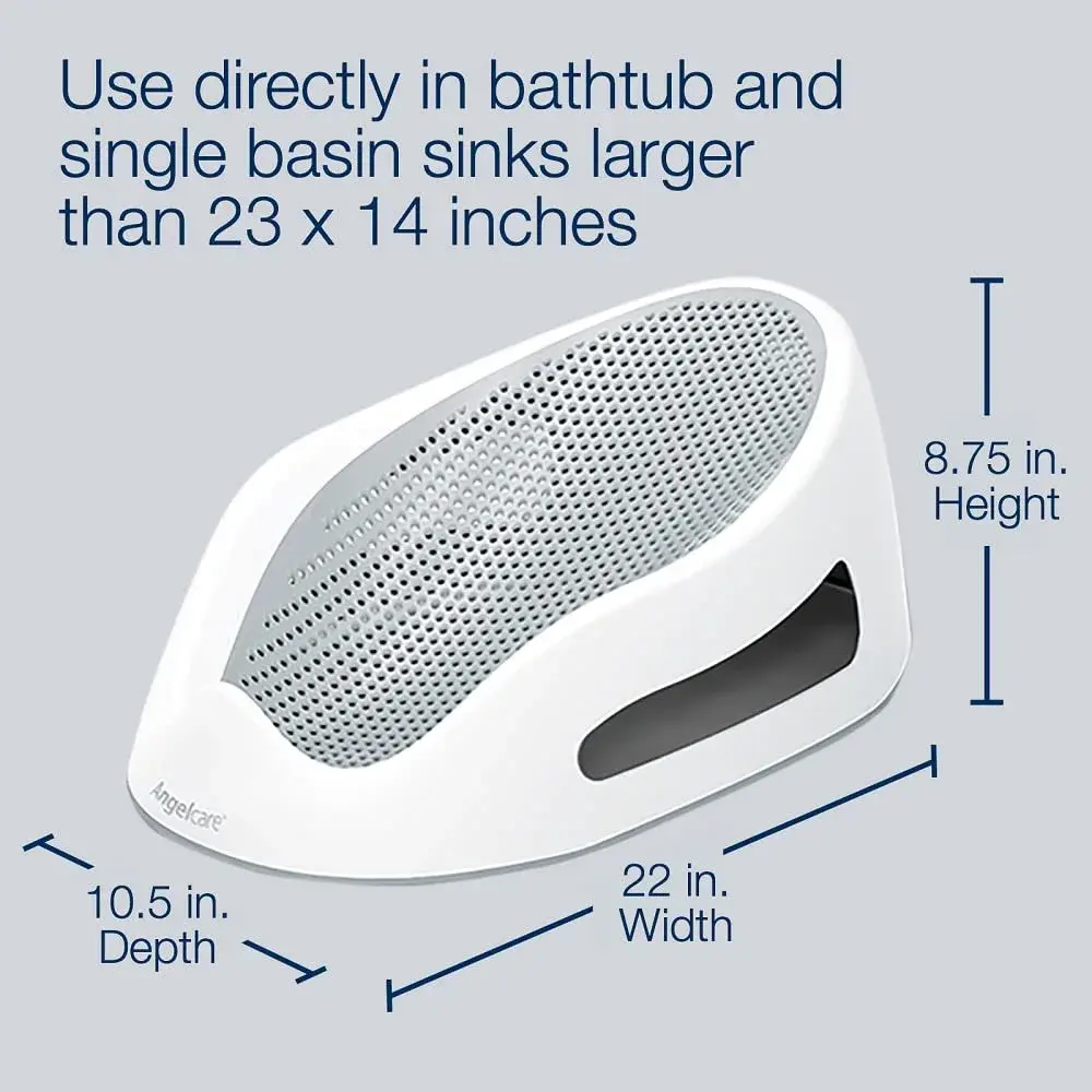 Angelcare Soft-Touch Baby Bath Support & Rinser Bundle, Aqua 0.75 kg (1.65 lb) | Ergonomic Design for Newborns - view 2
