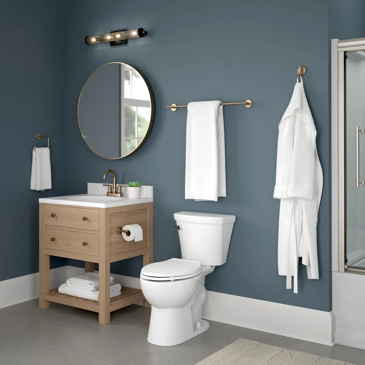 DELTA Single Towel Hook for Bathroom or Kitchen | Champagne Bronze | Trinsic Accessories - view 5