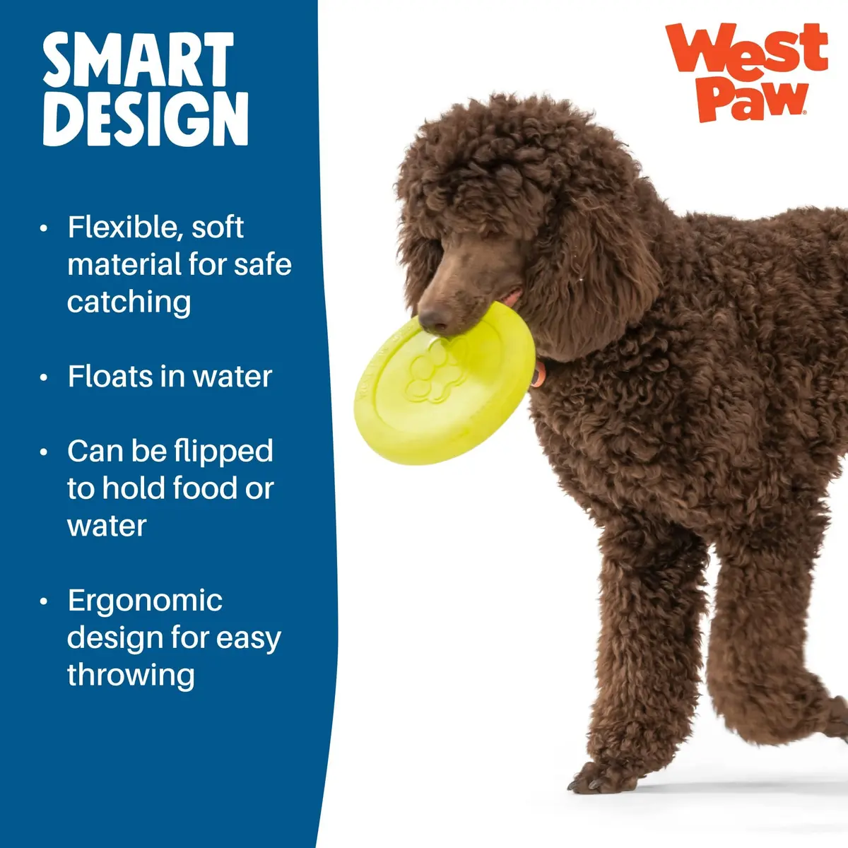 WEST PAW Zisc High-Flying Disc Dog Toy - Large - Glow | Durable, Floatable & Eco-Friendly - view 6