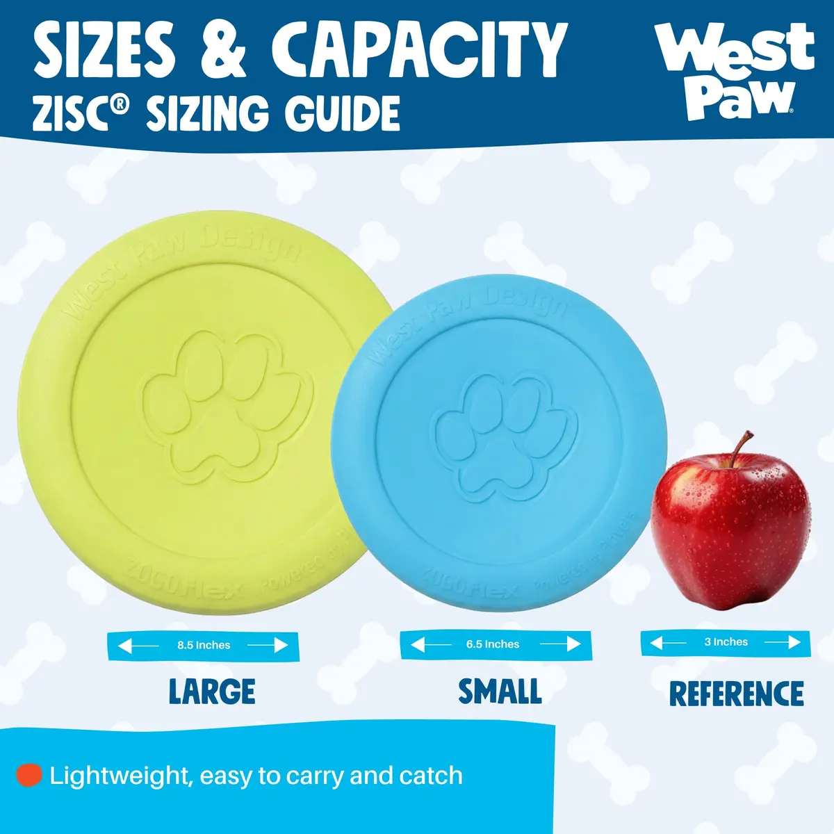 WEST PAW Zisc High-Flying Disc Dog Toy - Large - Glow | Durable, Floatable & Eco-Friendly - view 4