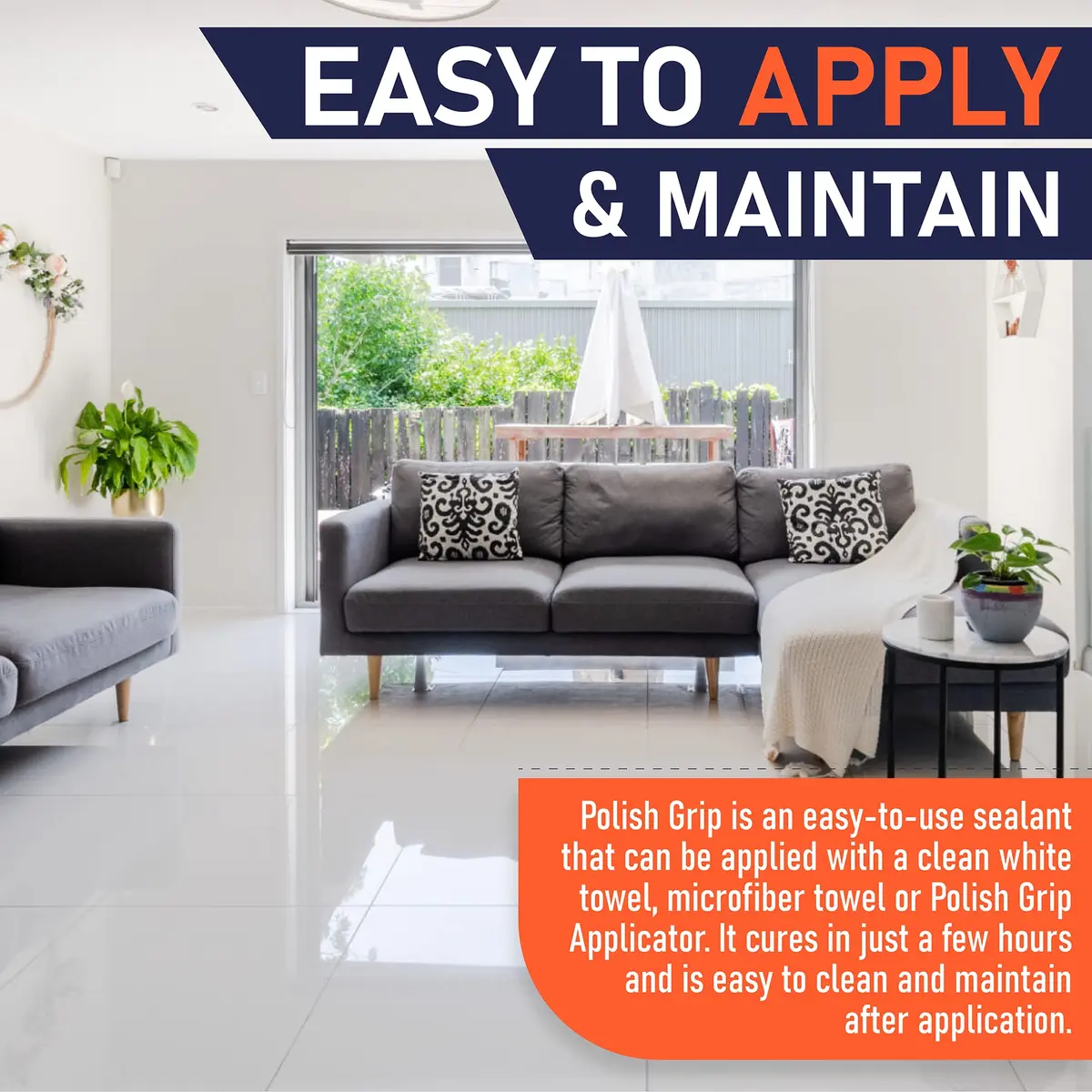 Slip Doctors Polish Grip Non-Slip Floor Coating & Sealant for Polished Marble, Granite & Tiles | Clear Pint - view 7