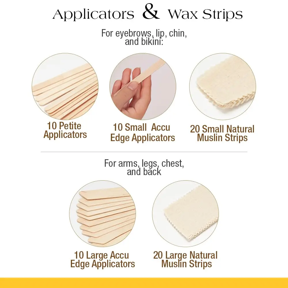 GIGI All Purpose Waxing Kit with Wax Warmer | Soft Wax Hair Removal for Beginners - view 6