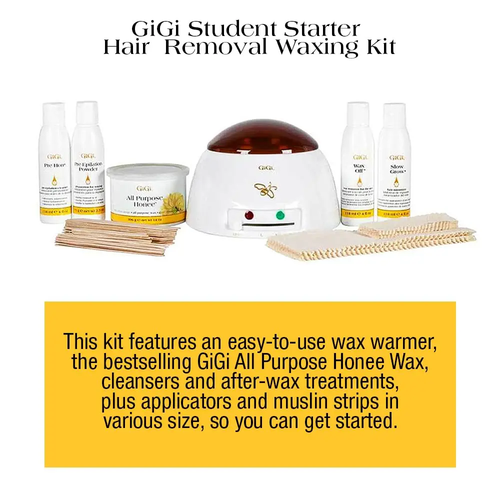GIGI All Purpose Waxing Kit with Wax Warmer | Soft Wax Hair Removal for Beginners - view 2