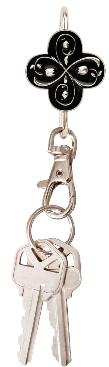 Finders Key Purse Women’s Bag Charm Key Finder, Car Keychain Hook, Vintage Black - main product image