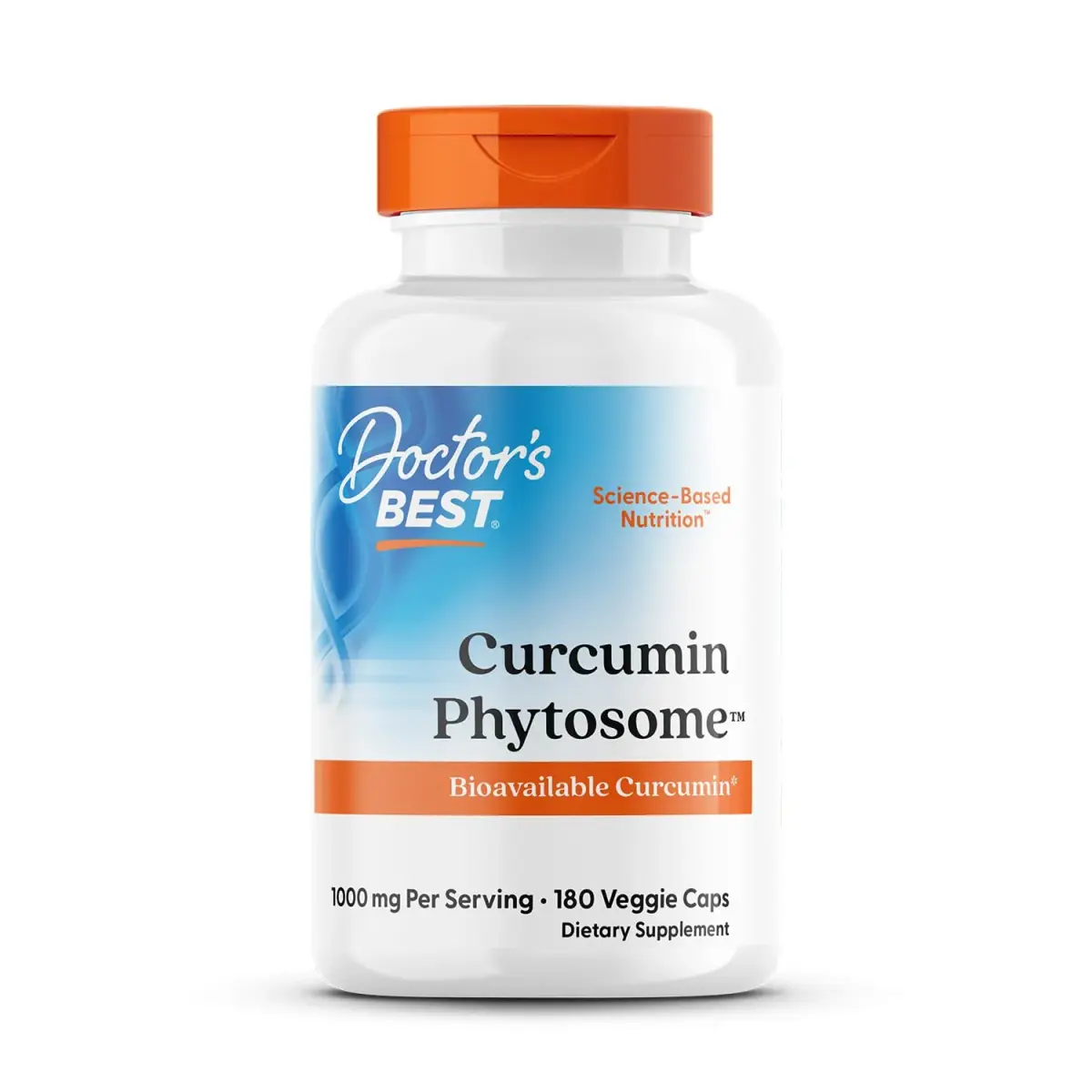 Doctor's Best Curcumin Phytosome 1000 mg 180 Veg Caps | Joint Health Support with Meriva - main product image