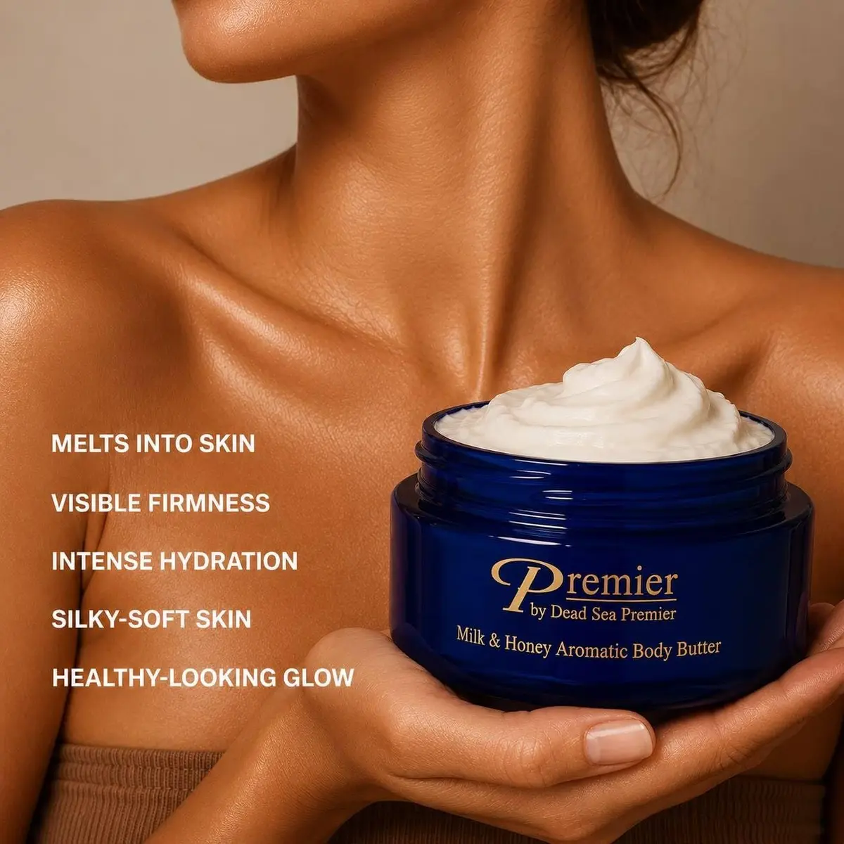 Premier Dead Sea Anti-Aging Body Cream - Milk & Honey 5.95 oz | Deep Hydration & Firming - view 5