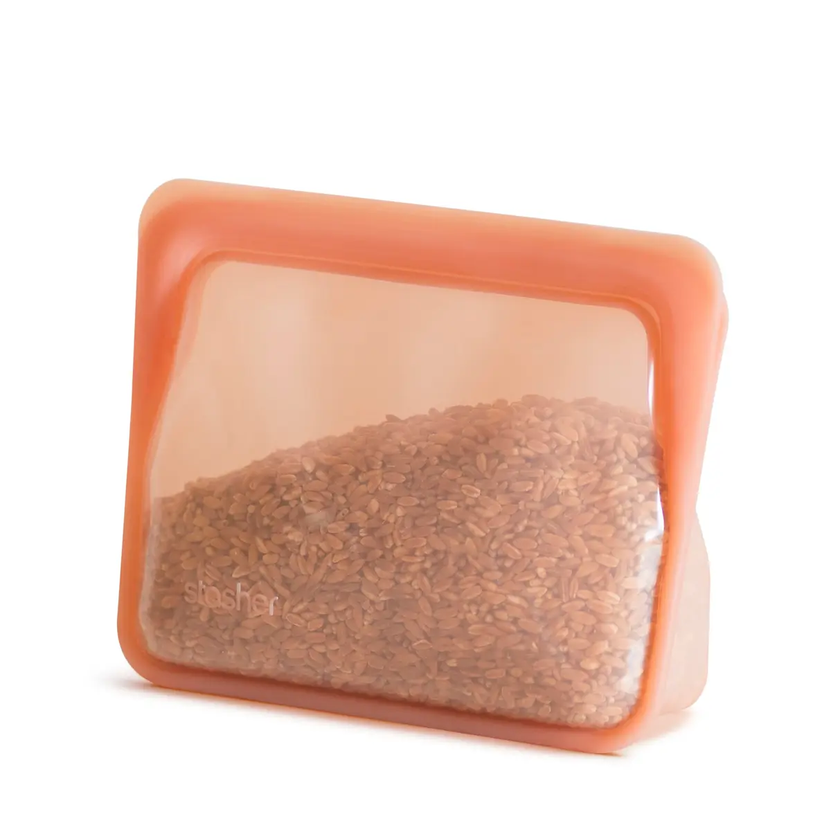 Stasher Premium Reusable Silicone Stand-Up Mini Bag 237ml (8 fl oz) | Leak-Free Pinch-Loc Seal for Food Storage - main product image