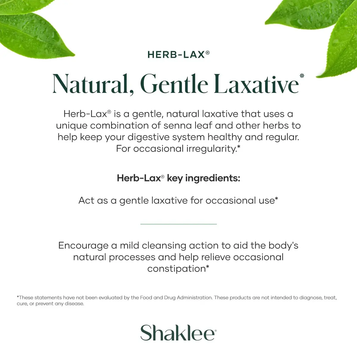 Shaklee Herb-Lax® - Gentle Herbal Formula with Senna Leaf | Supports Digestive Wellness - view 4