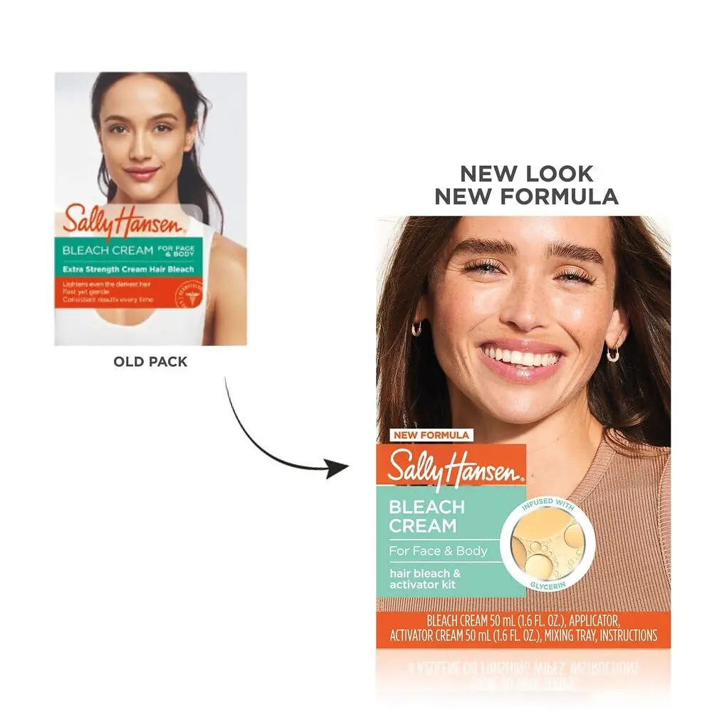 Sally Hansen Extra Strength Crème Body Bleach Kit 3.2 Fl Oz | Face & Body Hair Lightening with Aloe - view 2
