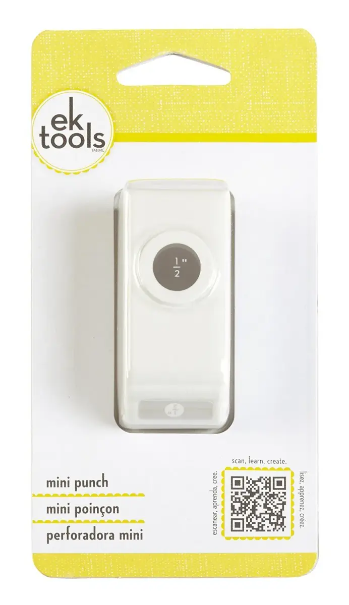 EK Tools 1/2-Inch Circle Punch with Safety Lock | Punches Perfect Circles for Cards & Crafts - view 2