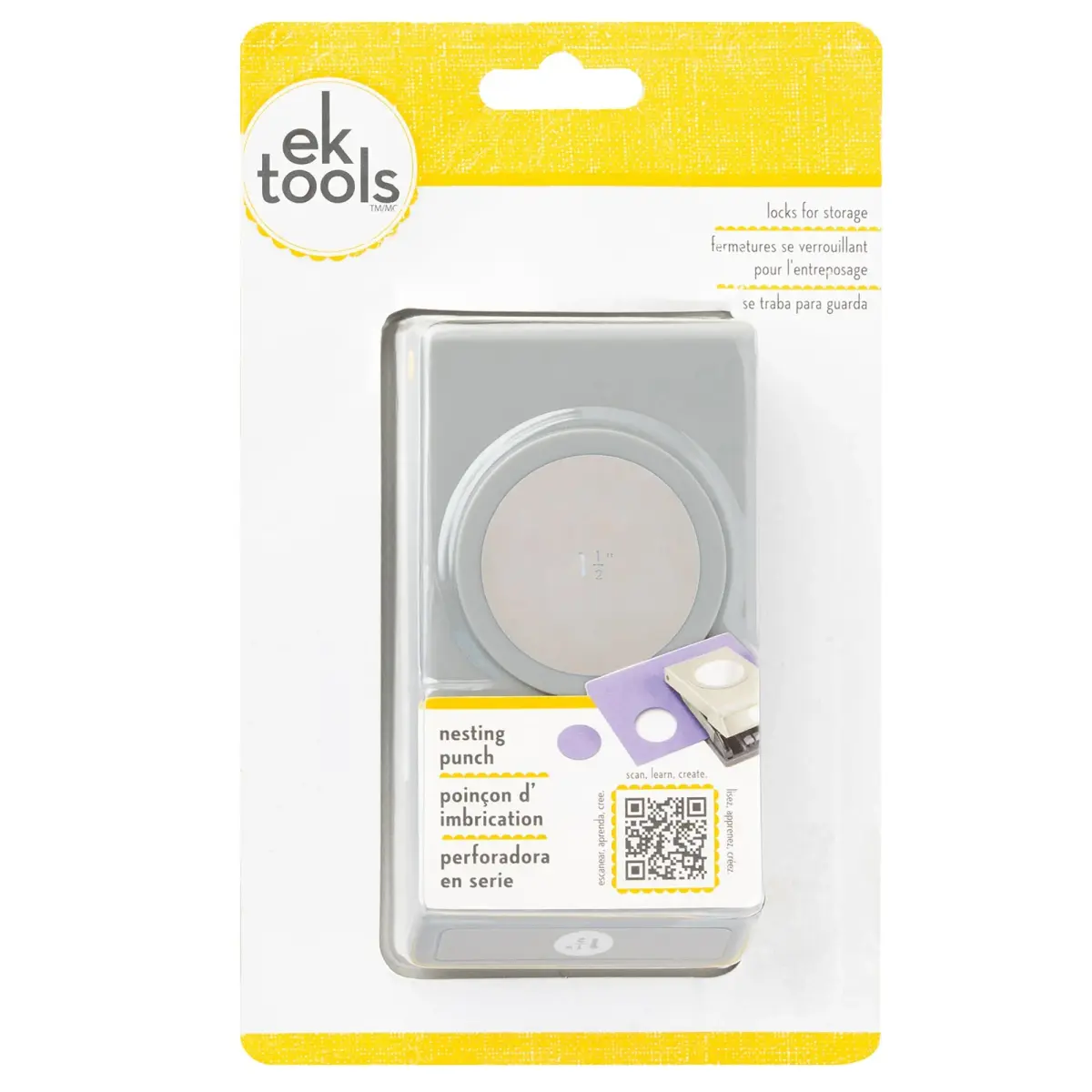 EK Tools Large Circle Punch 1.5 inch (3.81 cm) with Safety Lock | Precise Circles for Paper Crafts - view 2
