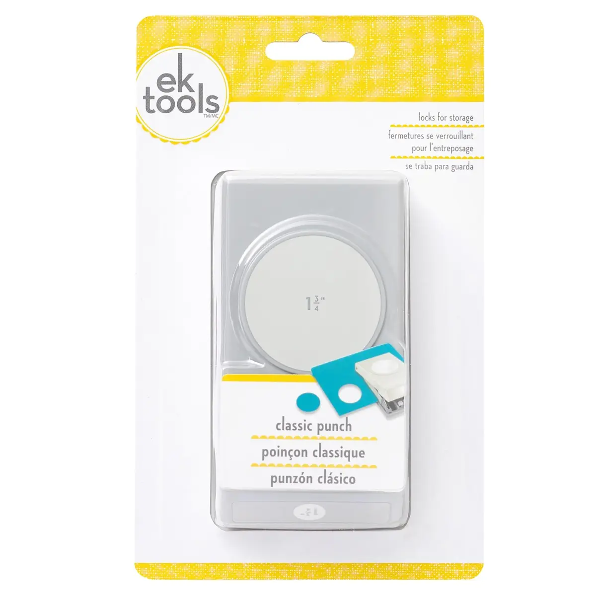 EK Tools Large Circle Punch 1.75 inch (4.44 cm) with Safety Lock | Precision Paper Crafting Tool - view 2