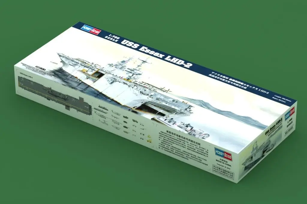 Hobby Boss USS Essex LHD-2 Model Building Kit 1/700 Scale | 600+ Pieces for Detailed Assembly - view 2