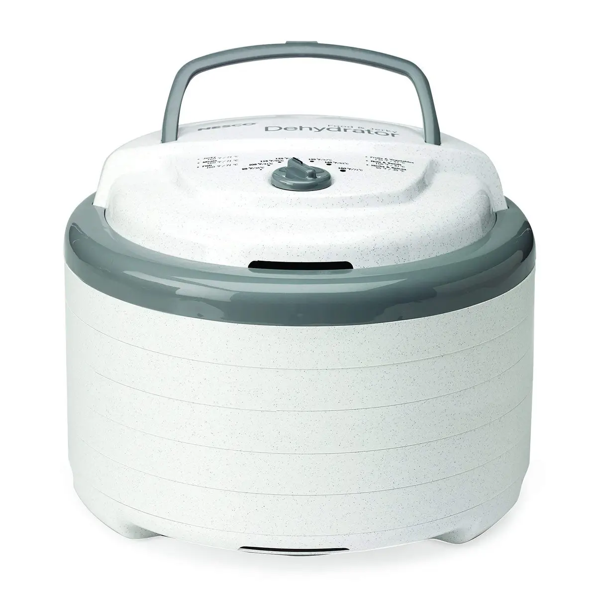 NESCO FD-75A Snackmaster Pro Food Dehydrator 600W | 5 Trays Expandable to 12, Gray - main product image