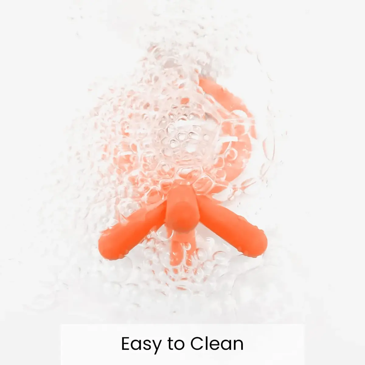 Comotomo Silicone Baby Teether, Orange | BPA-Free, Food-Grade Silicone - view 6