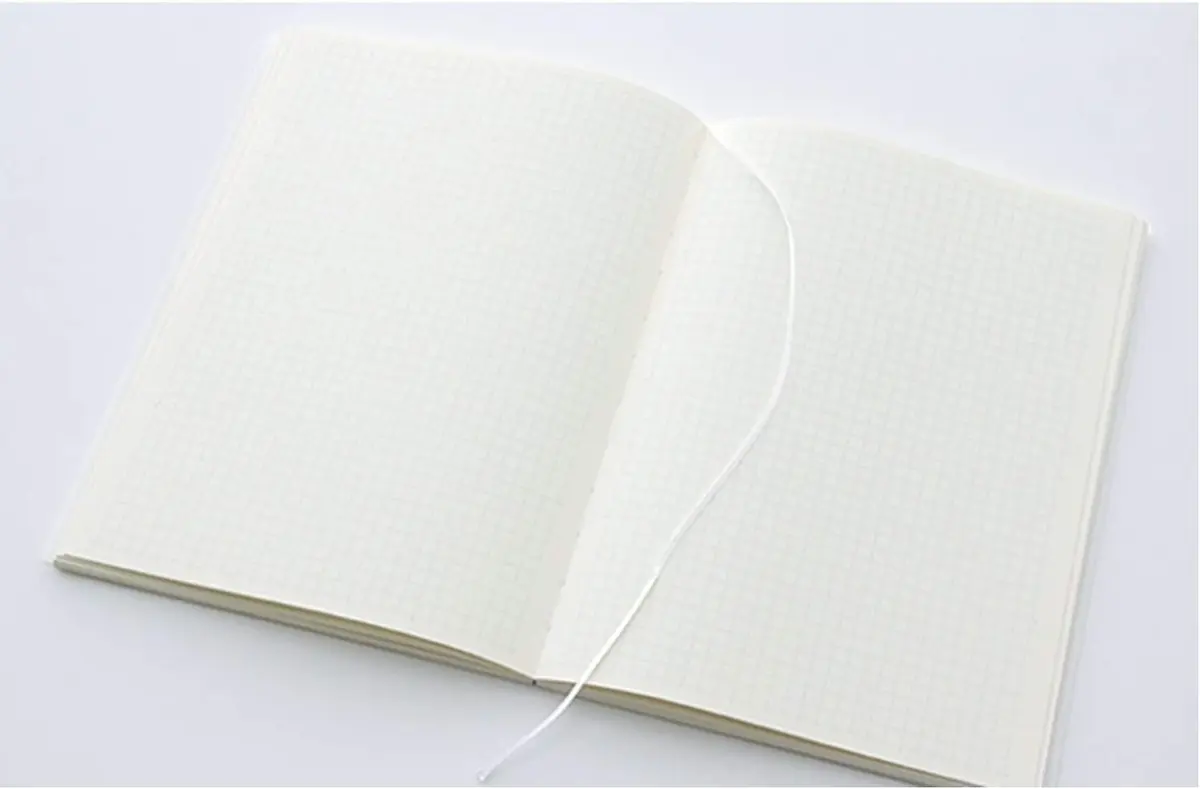 Midori MD Notebook, A5, Grid Ruled | Original Writing Paper, 176 Pages, Thread Binding - view 4