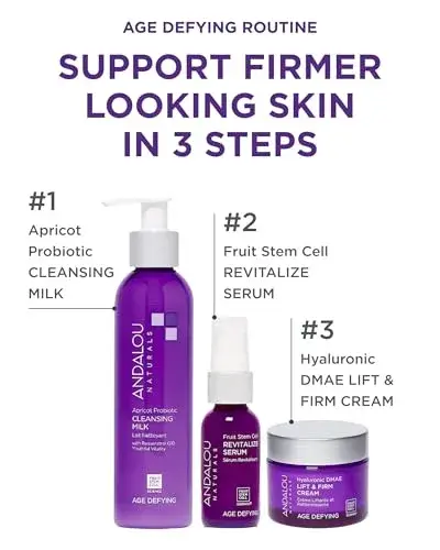 Andalou Naturals Hyaluronic DMAE Lift & Firm Skin Cream 50ml (1.7 Fl Oz) | Age Defying Face Moisturizer with Hyaluronic Acid - view 3
