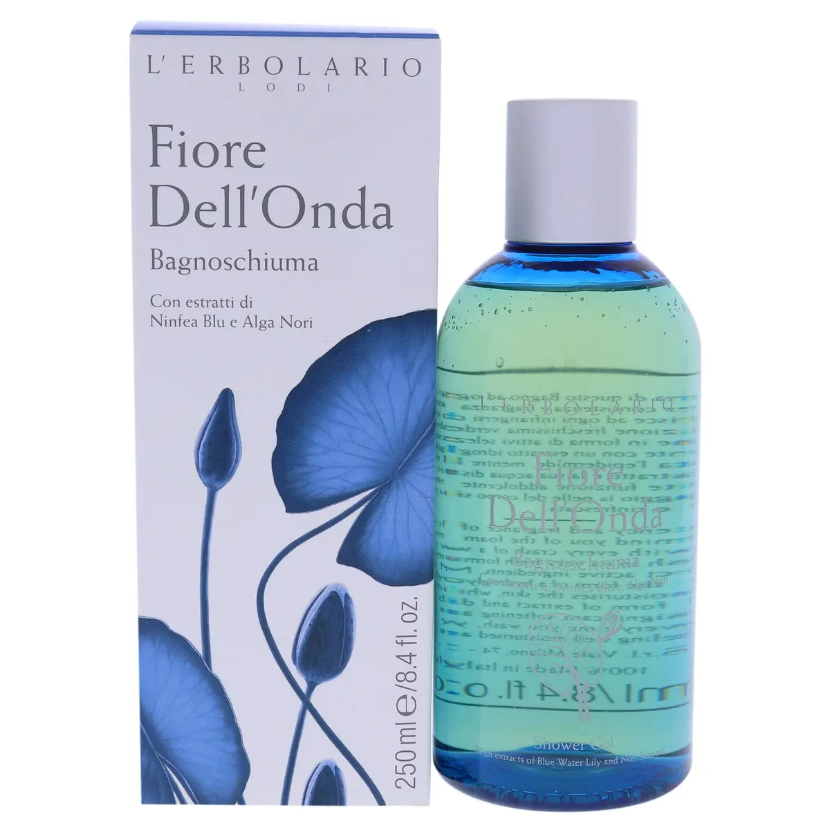 L'Erbolario Fiore Dell’Onda Shower Gel 250ml (8.4 Fl Oz) | Moisturizing Body Wash with Sea Minerals - main product image
