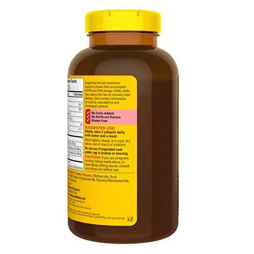 Nature Made Fish Oil Burp-Less Softgels 1200mg (300 Count, 150ct Pack of 2) | Heart Health Support with Omega 3 - view 4