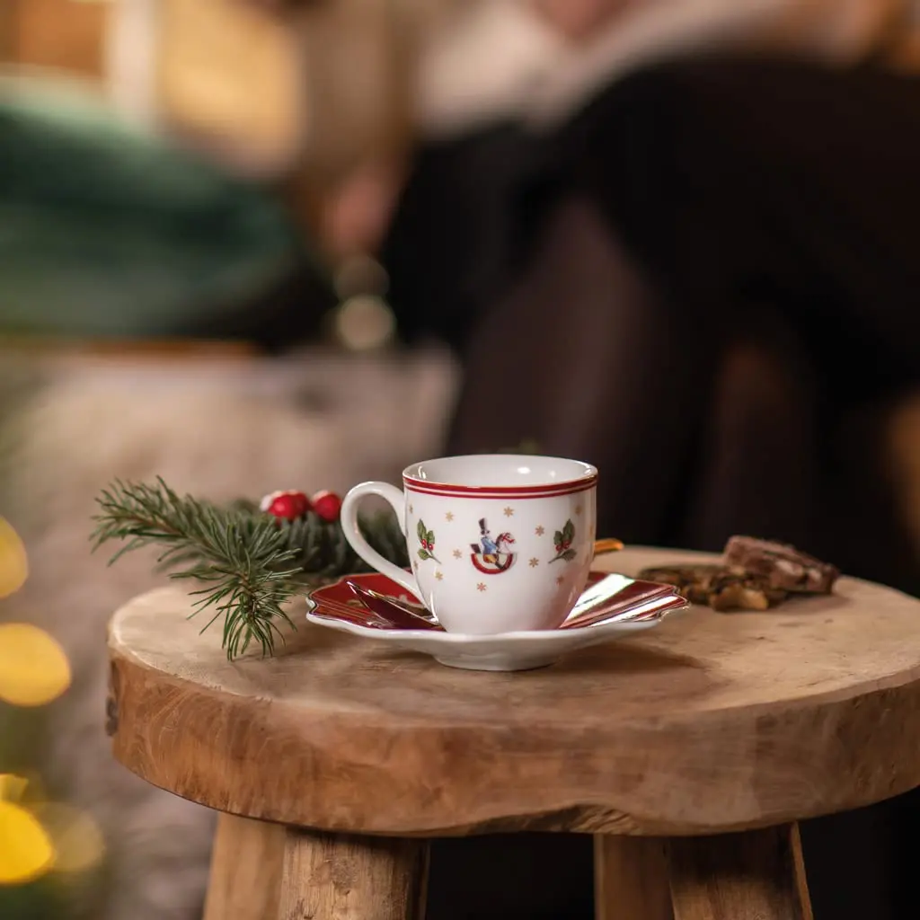 Villeroy & Boch Toy's Delight Demi Cup 100ml | Festive Porcelain Espresso Mug with Handle - view 3