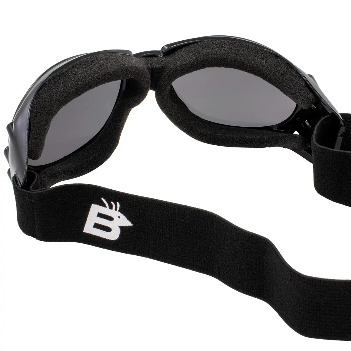 Birdz Eagle Motorcycle Goggles Black Frame Mirrored Brown Lens | 100% UVA/UVB Protection for Long Rides - view 8