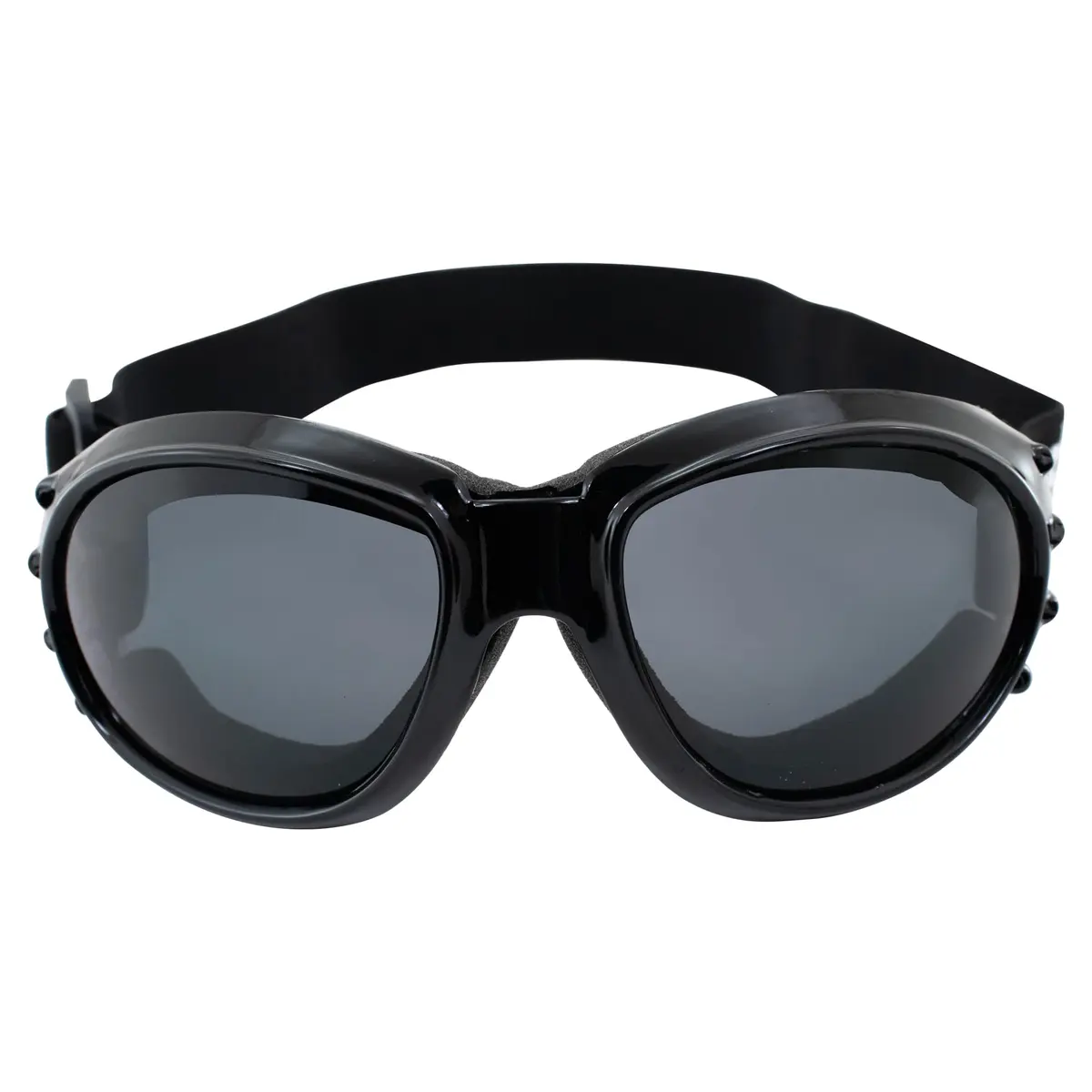 Birdz Eagle Motorcycle Goggles Black Frame Mirrored Brown Lens | 100% UVA/UVB Protection for Long Rides - view 2