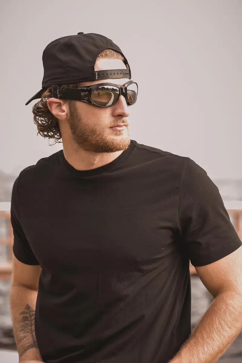 Birdz Eagle Motorcycle Goggles Black Frame Mirrored Brown Lens | 100% UVA/UVB Protection for Long Rides - view 4