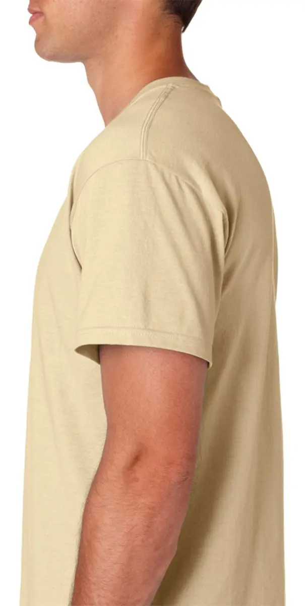 Jerzees Dri-Power Mens Active T-Shirt Large Khaki | 5.6 oz. Cotton-Poly Blend - view 2