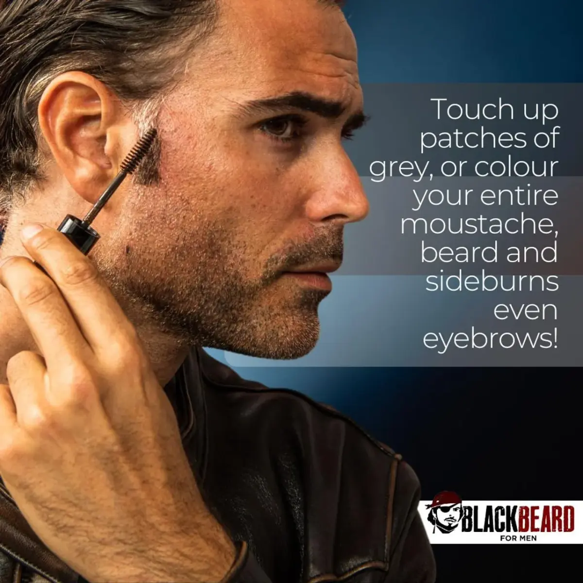 Blackbeard for Men Instant Beard Color Black 0.4 Fl Oz (11.8 ml) | Dye-Free Gray Coverage for Patchy Beards - view 8