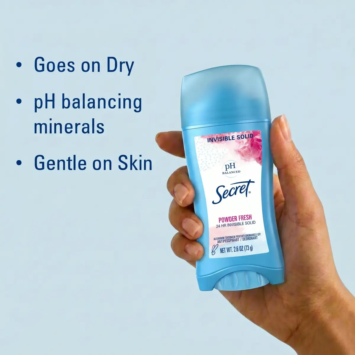 Secret Powder Fresh Invisible Solid Antiperspirant for Women 2.6 oz (73.7 g) | 24hr Sweat & Odor Protection - view 2