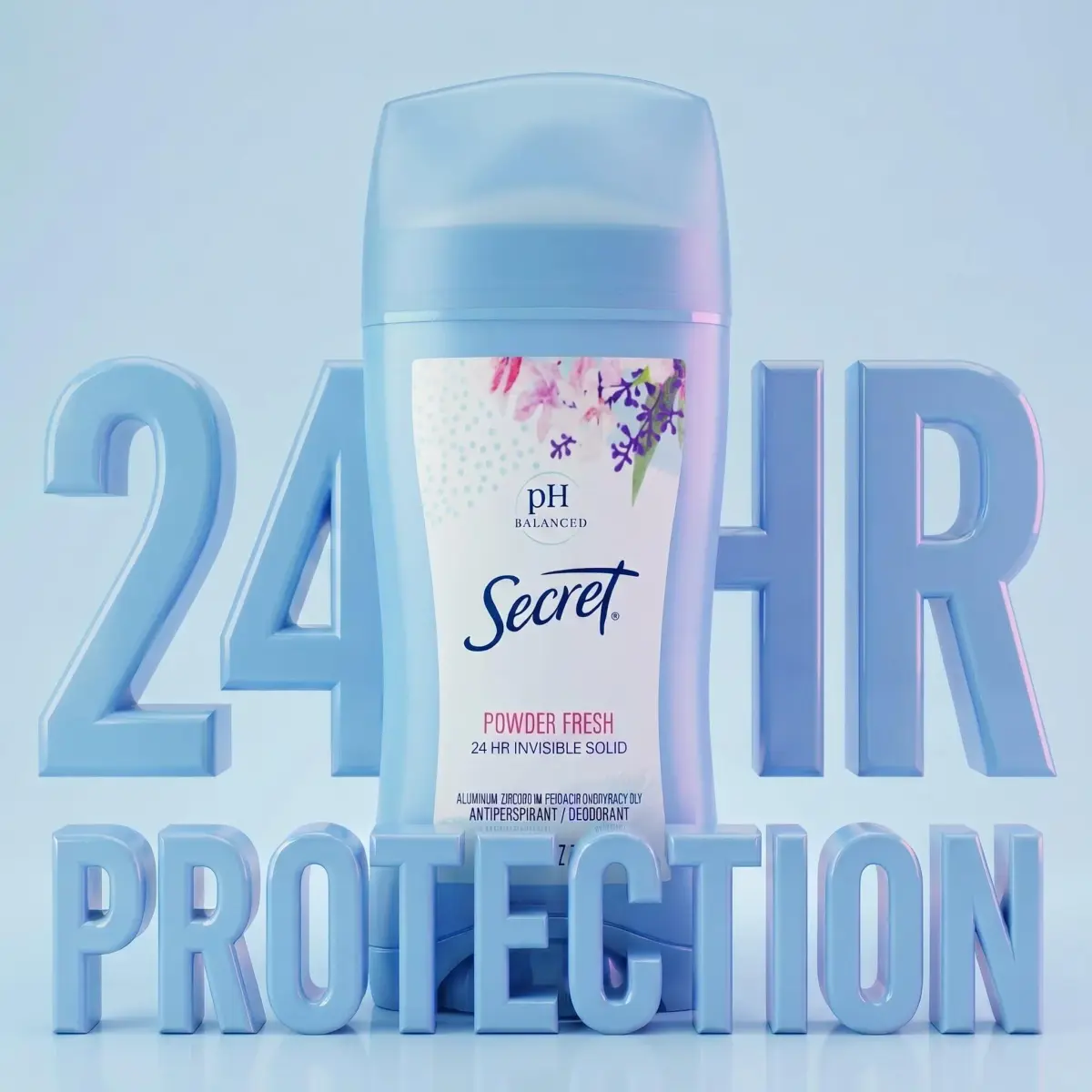 Secret Powder Fresh Invisible Solid Antiperspirant for Women 2.6 oz (73.7 g) | 24hr Sweat & Odor Protection - view 3