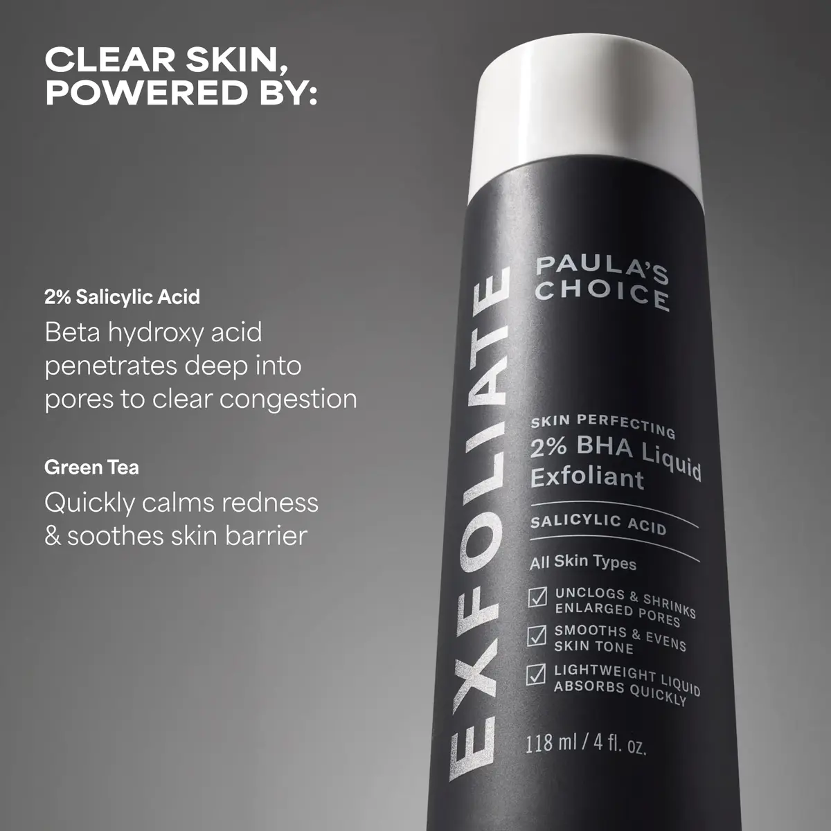 Paula's Choice SKIN PERFECTING 2% BHA Liquid Exfoliant 118ml (4 Fl Oz) | Gentle Chemical Exfoliator for Pores & Blackheads - view 6