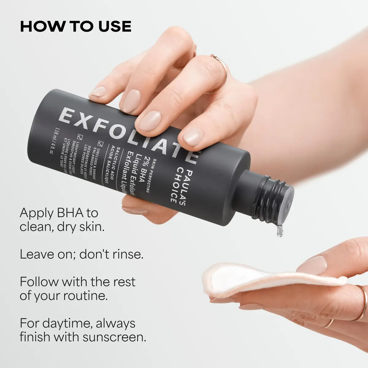 Paula's Choice SKIN PERFECTING 2% BHA Liquid Exfoliant 118ml (4 Fl Oz) | Gentle Chemical Exfoliator for Pores & Blackheads - view 7