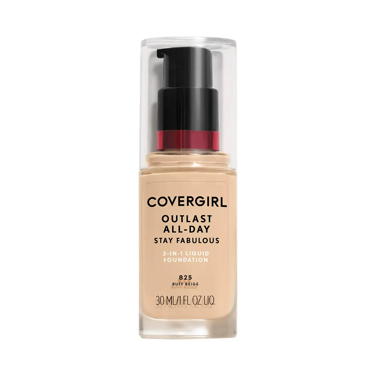 Covergirl Outlast All-Day Stay Fabulous 3-in-1 Foundation, Buff Beige, 30ml | Long-Lasting Matte Finish - main product image