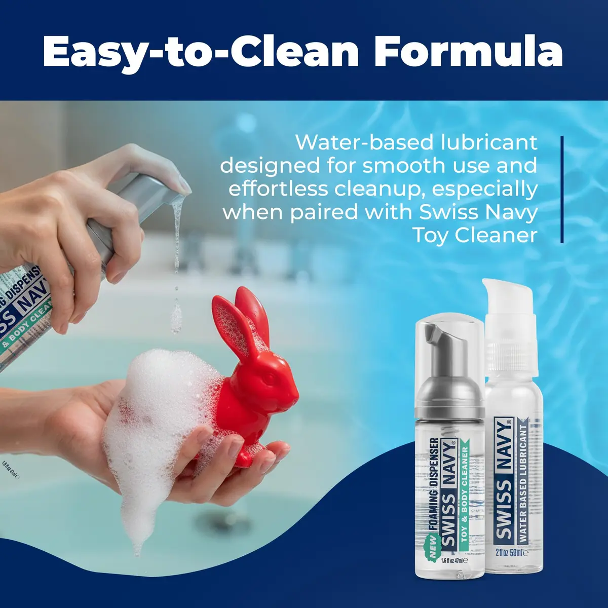Swiss Navy Water-Based Lubricant - 2 oz | Gel with Slickness & Travel-Friendly Locking Pump - view 7