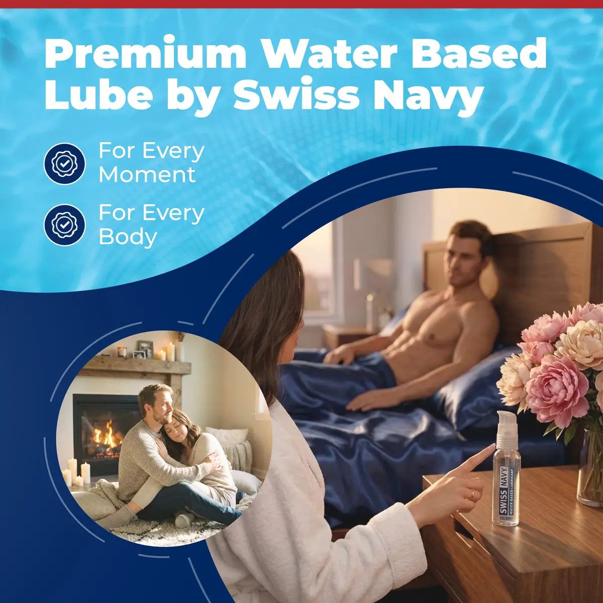 Swiss Navy Water-Based Lubricant - 2 oz | Gel with Slickness & Travel-Friendly Locking Pump - view 2